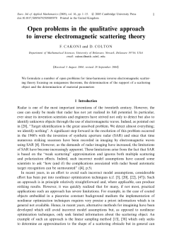 Open problems in the qualitative approach to inverse