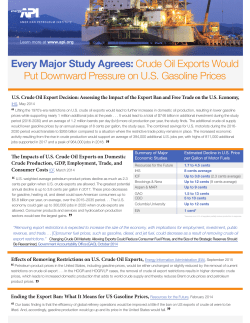 Every Major Study Agrees: Crude Oil Exports Would Put