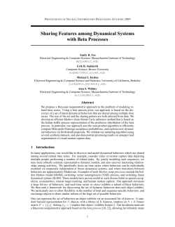 Sharing Features among Dynamical Systems with Beta Processes