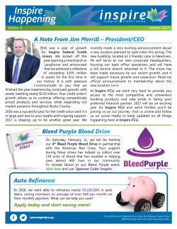 Happening - Inspire Federal Credit Union