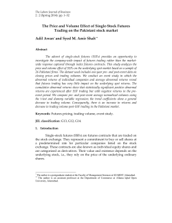 The Price and Volume Effect of Single