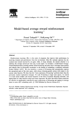 Model-based average reward reinforcement learning