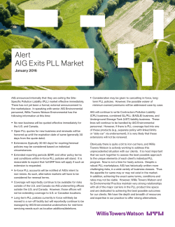 Alert AIG Exits PLL Market