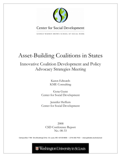 Asset-Building Coalitions in States