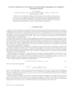 General conditions for the existence of non