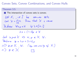 Convex Sets, Convex Combinations, and Convex Hulls