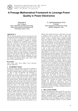 A Presage Mathematical Framework to Leverage Power Quality in