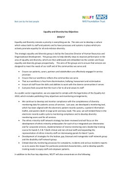Equality and Diversity key objectives 2016 17  140KB