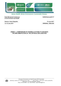 annex 1. compendium of possible actions to advance