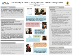 Jennifer Radoff and David Hammer Tufts University Isaac`s Idea