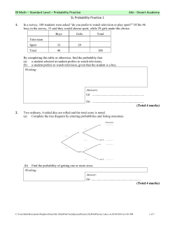 Probability Practice Alei