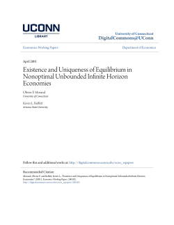 Existence and Uniqueness of Equilibrium in Nonoptimal Unbounded