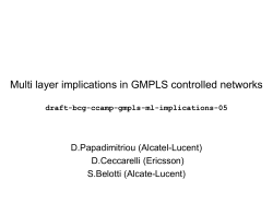Multi layer implications in GMPLS controlled networks draft