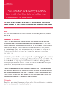 The Evolution of Ostomy Barriers