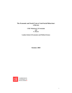 The Economic and Social Costs of Anti