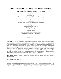 Does Product Market Competition Influence Analyst Coverage and