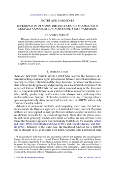 Inference in Dynamic Discrete Choice Models With Serially