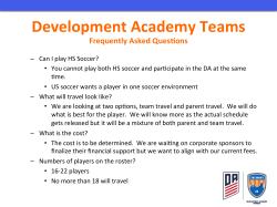 Development Academy Teams - Cincinnati Development Academy
