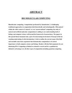 abstract bio molecular computing