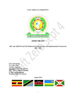 2.2 Review of EAC HIV and AIDS strategic plan 2012/2014