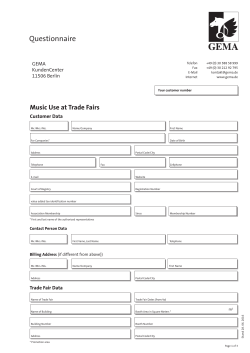 GEMA Fragebogen