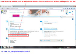 From my ADUM account, I see all the possible actions under the