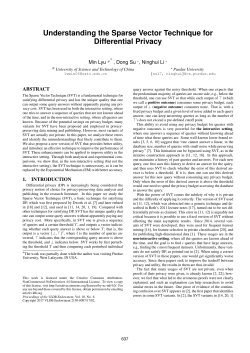 Understanding the Sparse Vector Technique for Differential Privacy