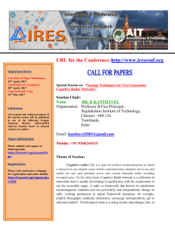 URL for the Conference:http://www.iresconf.org Special Session on