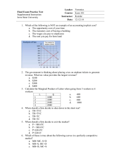 Final Exam Practice Test