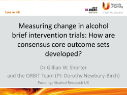 How are consensus core outcome sets developed?