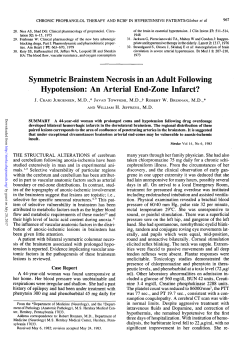 Symmetric Brainstem Necrosis in an Adult Following