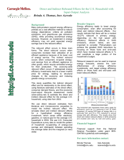 Direct and Indirect Rebound Effects for the U.S. Household with