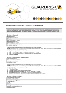 group personal accident claim form