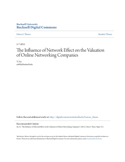 The Influence of Network Effect on the Valuation of Online