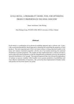 KVALI-METAL: A PROBABILITY MODEL TOOL FOR