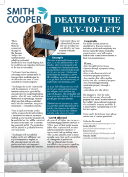 death of the buy-to-let?