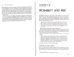 Chapter 12: Probability and Risk