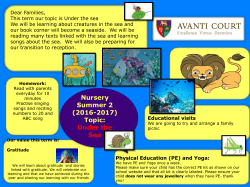Curriculum Map Summer 2 2017- Nursery
