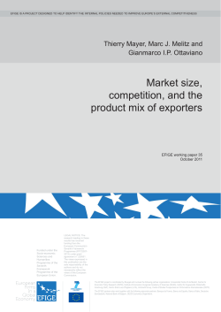 Market size, competition, and the product mix of exporters