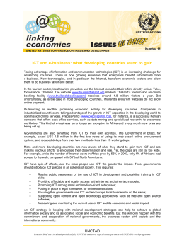 ICT and e-business: what developing countries stand to gain