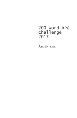 2017 PDF - 200 Word RPG Challenge