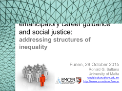 Structural approaches to Career Guidance