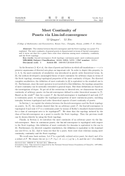 Meet Continuity of Posets via Lim-inf