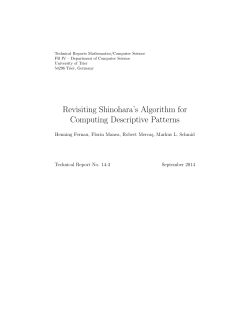 Revisiting Shinohara`s Algorithm for Computing