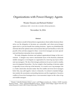 Organizations with Power-Hungry Agents