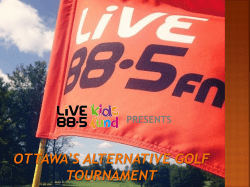 Ottawa`s Alternative golf tournament