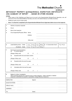 schedule e - The Methodist Church in Britain