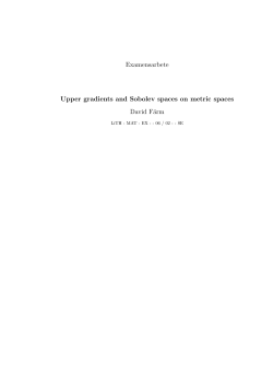 Upper gradients and Sobolev spaces on metric spaces