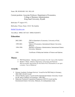 CURRICULUM VITE OF Dr