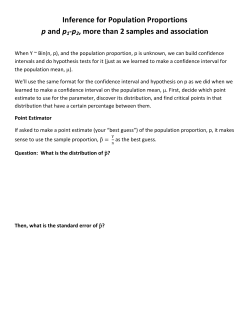 Inference on p1 &ndash; p2